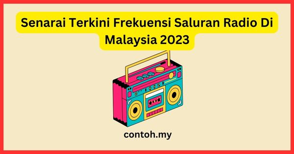 Senarai Terkini Frekuensi Saluran Radio Di Malaysia 2023